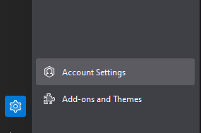 Click on Account Settings